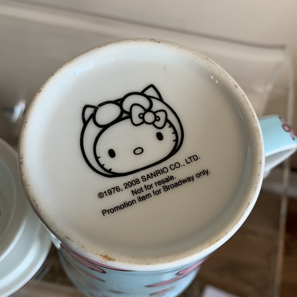 Hello kitty ceramic coffee mug with tea strainer, made by Sanrio - Picture 11 of 11